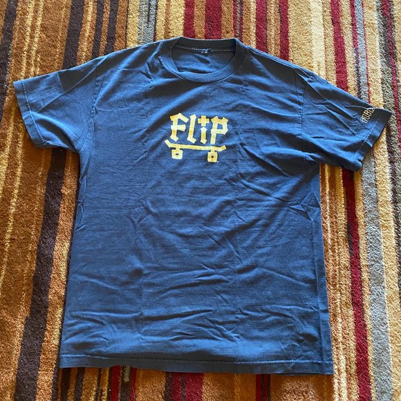 Flip Skateboards Other - Vintage 90s Y2K FLIP Skateboards Black Tee Shirt